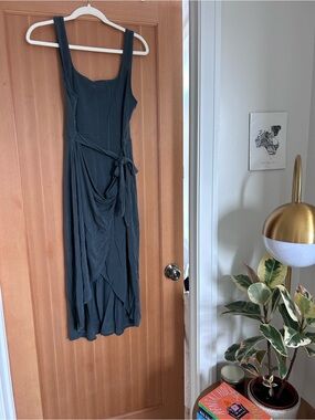 Quince Tencel Jersey Tie-Waist Dress